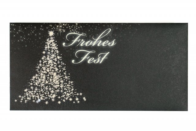 Envelopes DIN Long, Black Print, Star Tree