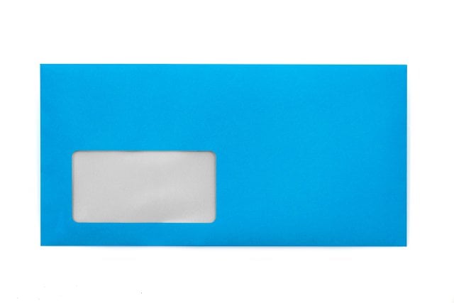 Envelopes DIN Lang+ with Window, Blue Print