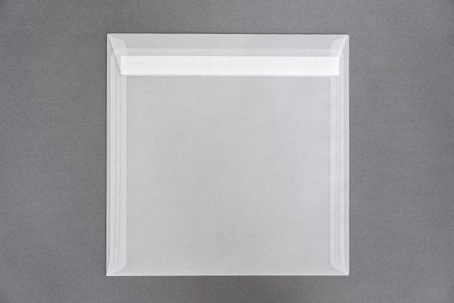 Square envelopes 220x220 mm, transparent