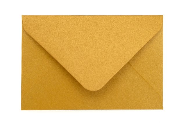 Envelopes 65x94mm, gold