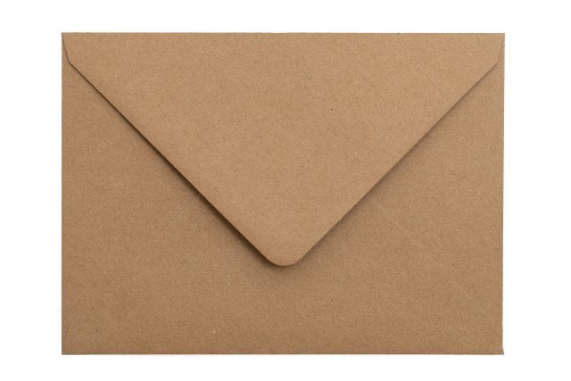 Envelopes 133x184mm (5x7 inches), kraft paper