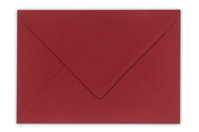 DIN C6 Envelopes, Dark Red