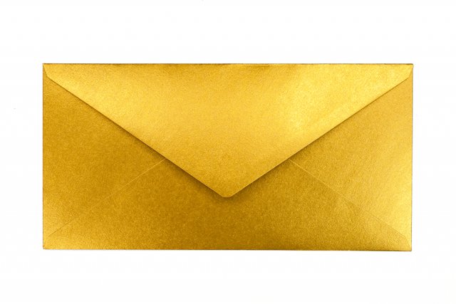 DIN long Envelopes, Gold