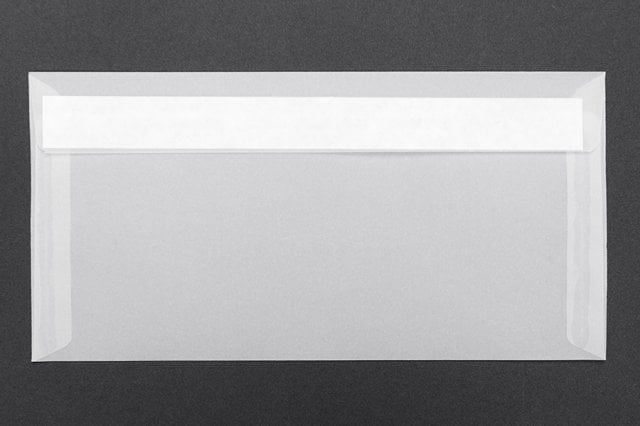 Envelopes DIN long self-adhesive, Transparent