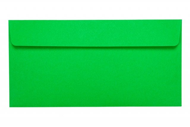 DIN Long Self-Adhesive Envelopes, Green