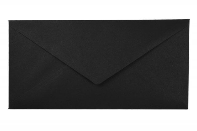 DIN long Envelopes, Black