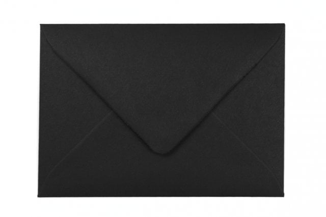 DIN C6 Envelopes, Black