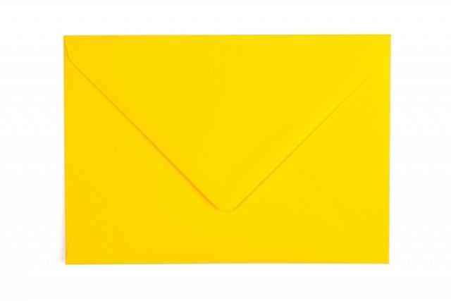 Envelopes DIN C6, Yellow-Orange