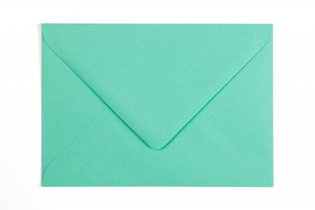 DIN C6 Envelopes, Blue-Green