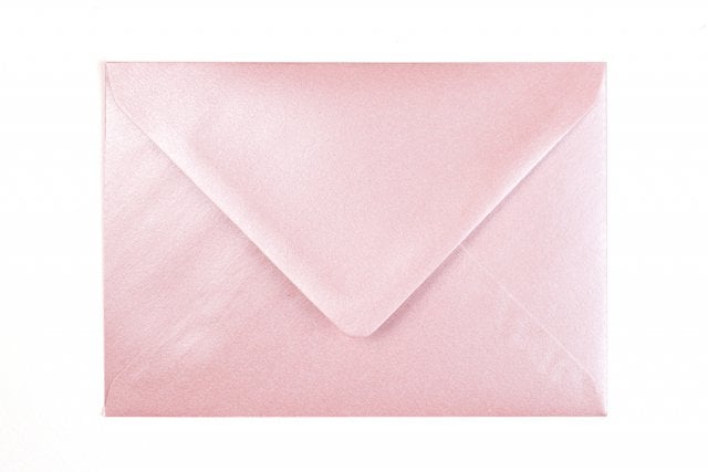 DIN C6 Envelopes, Mother-of-Pearl Pink