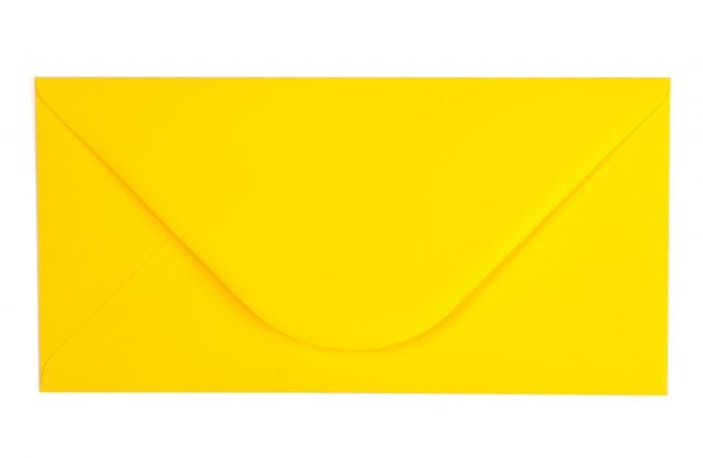 Envelopes DIN long, Yellow-Orange