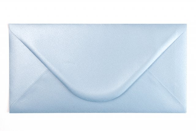 DIN long envelopes, Pearlescent Light Blue