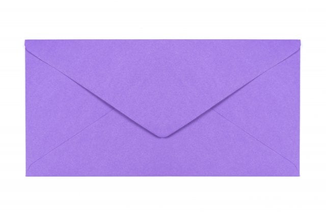 DIN lang Envelopes, Purple