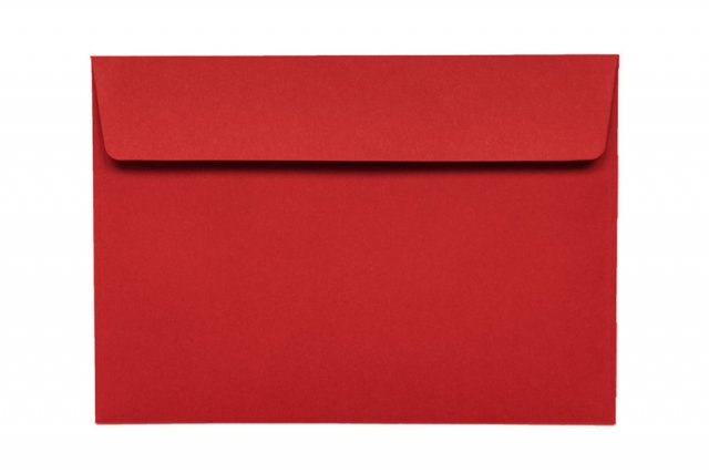 DIN C6 Self-Adhesive Envelopes, Red
