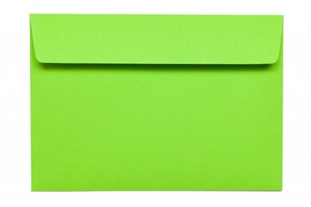 DIN C6 Self-Adhesive Envelopes, Intense Green
