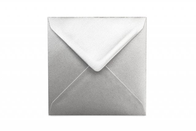 Square Envelopes 130x130 mm, Silver