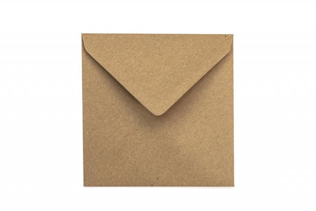 Envelopes Square 130x130 mm, Kraft Paper