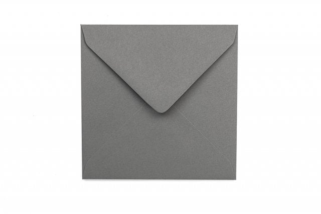 Square Envelopes 130x130 mm, Dark Grey