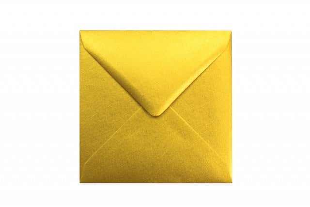 Square Envelopes 155x155 mm, Gold