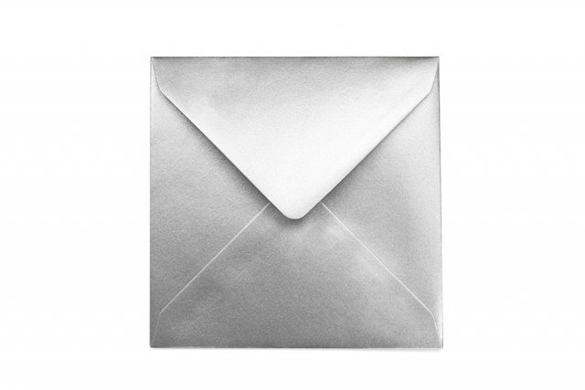 Square Envelopes 155x155 mm, Silver
