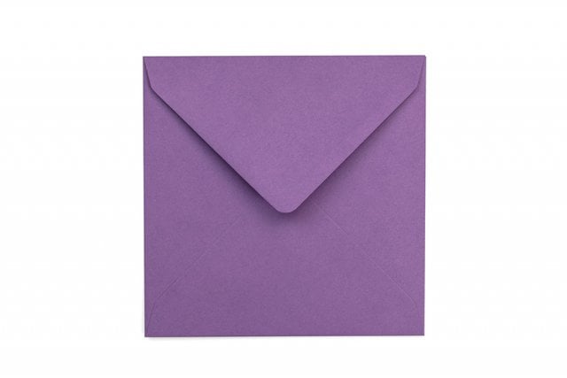 Square Envelopes 155x155 mm, Purple