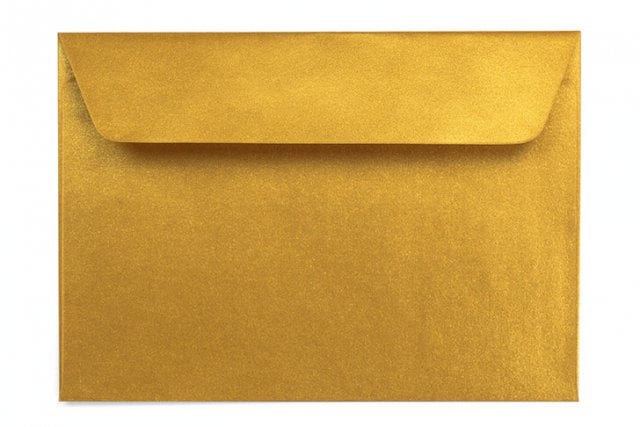DIN C6 self-adhesive envelopes, Gold