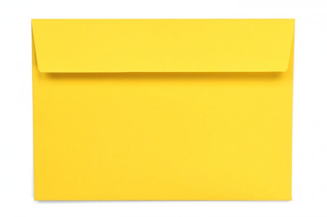 DIN C6 Peel-and-Seal Envelopes, Yellow