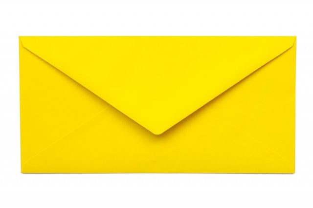Envelopes DIN long, Golden Yellow