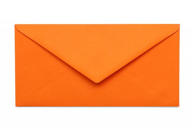 Envelopes DIN long, Orange