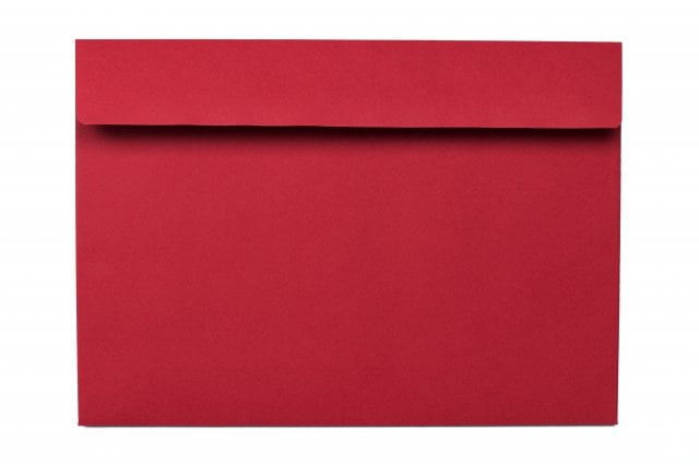 DIN C5 Self-Adhesive Envelopes, Dark Red