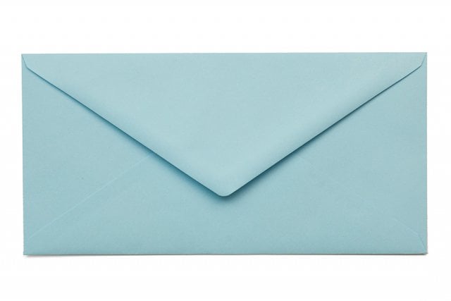 DIN long envelopes, Light Blue