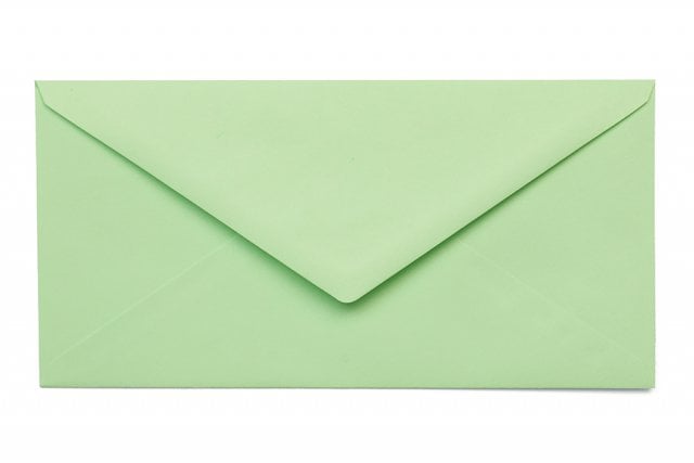 DIN long Envelopes, Mint Green