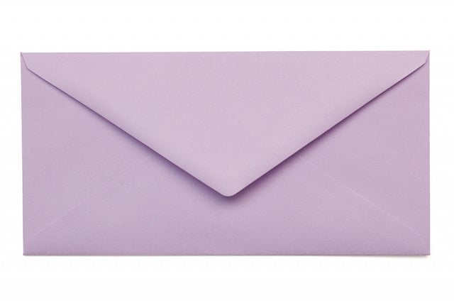 DIN lang Envelopes, Lavender