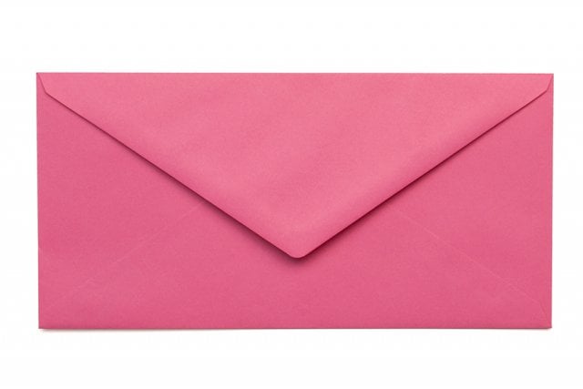 DIN long envelopes, Pink