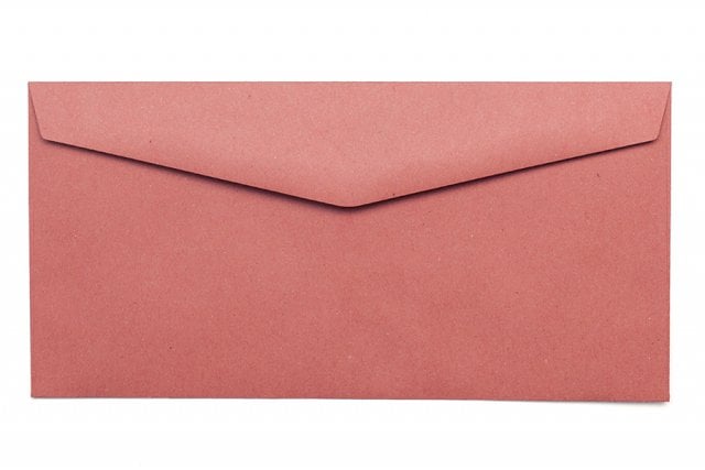 Envelopes DIN long, Recycled Red