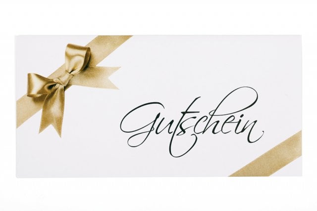 DIN Long envelopes, white with print, voucher