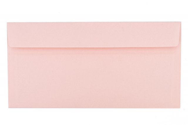 DIN Long Self-Adhesive Envelopes, Delicate Pink