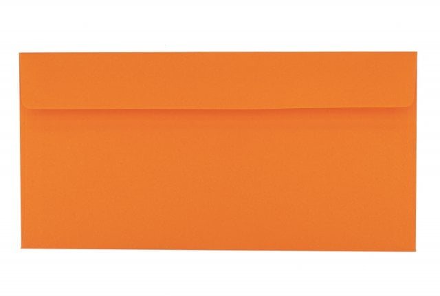DIN Long Self-Adhesive Envelopes, Orange