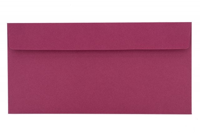 DIN Long self-adhesive envelopes, Raspberry