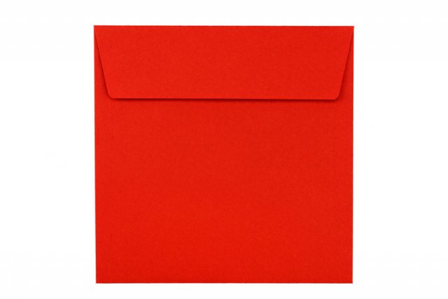 Square envelopes 160x160 mm, red