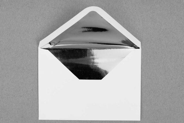 Envelopes DIN C6, White with silver lining