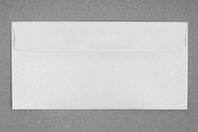 DIN Long Self-Adhesive Envelopes, Pearl White