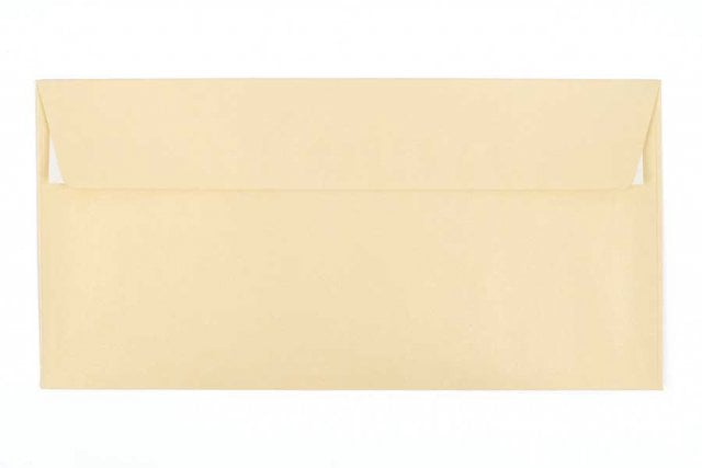 DIN Long Self-Adhesive Envelopes, Pearl Champagne