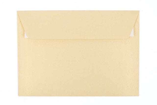 DIN C6 Peel-and-Seal Envelopes, Pearl Champagne