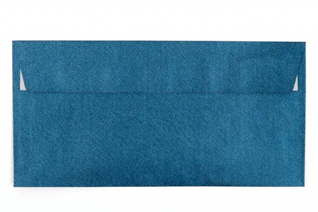 DL self-adhesive envelopes, Blue Metallic Structure