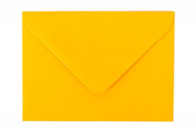 Envelopes DIN C7, Deep Yellow