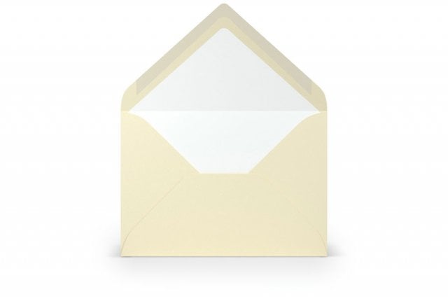 Envelopes DIN B6, Cream lined