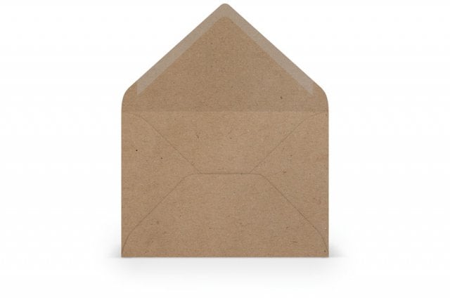 Envelopes DIN B6, Kraft paper
