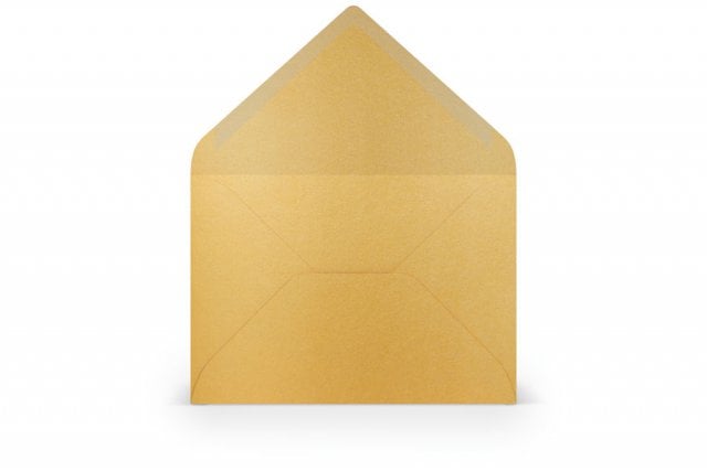 DIN B6 Envelopes, Gold