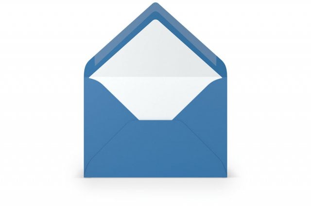 Envelopes DIN B6, Blue lined